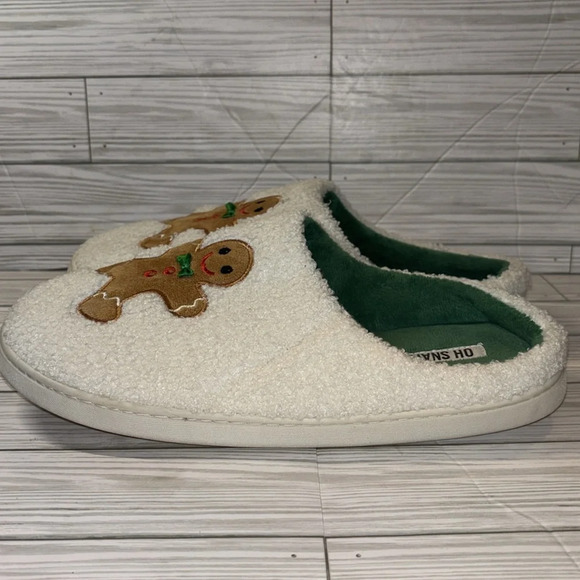 Oh Snap Gingerbread Christmas Slippers - size 13 - Picture 5 of 6